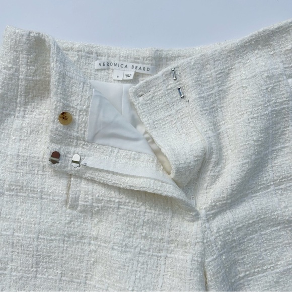 Veronica Beard Jazmin CreamTweed Shorts Size 8 - Picture 10 of 13